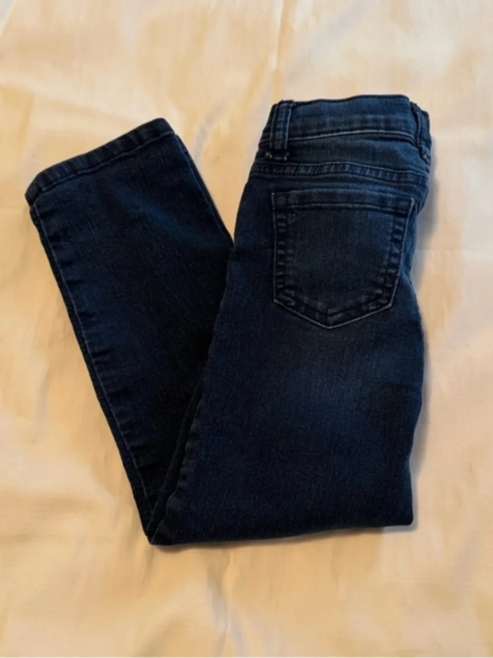 The Children's Place Girls Straight Leg Dark Wash Denim Jeans Size 6